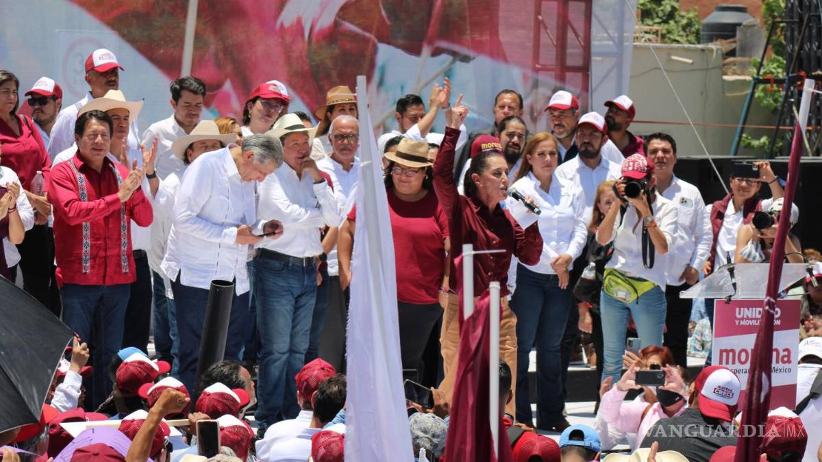 Sheinbaum, Monreal y Adán López miden su músculo presidenciable en Coahuila