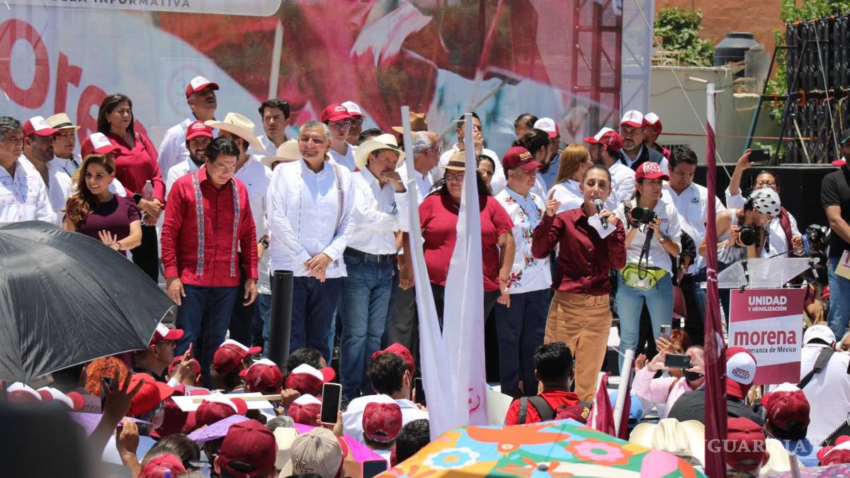 Sheinbaum, Monreal y Adán López miden su músculo presidenciable en Coahuila