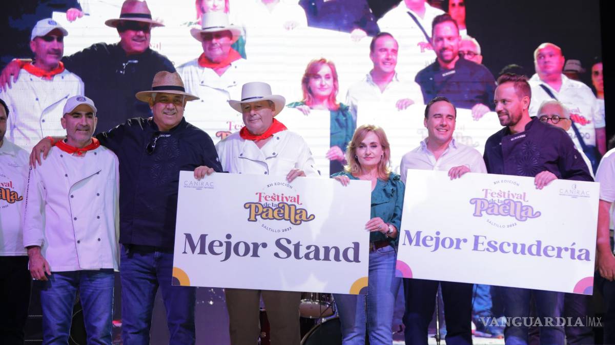Premian a los ganadores del Festival de la Paella Saltillo 2022