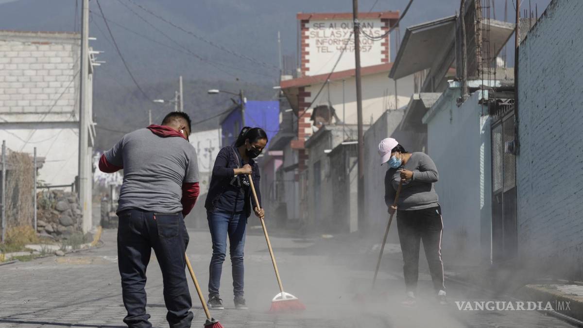 Asombrosas imágenes de la actividad del volcán Popocatépetl