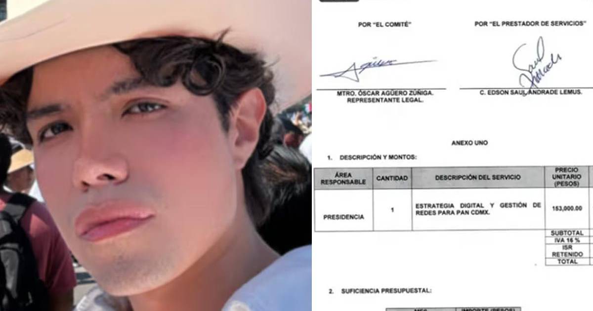 Edson Andrade, impulsor de la marcha de la Generación Z, recibió pagos del PAN, revela Morena