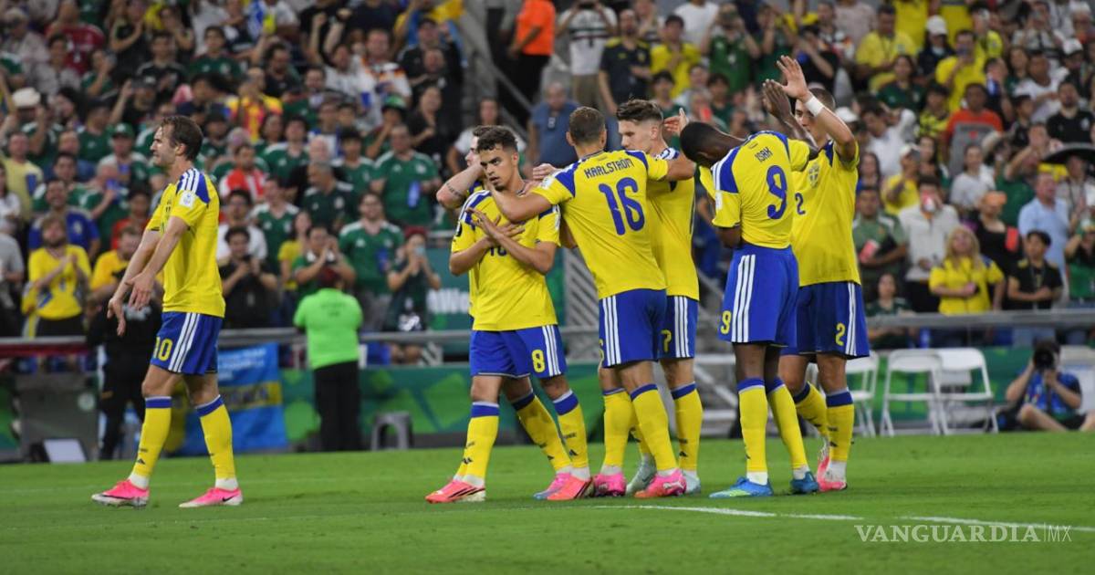 Suecia impone su poderío, golea a Túnez en el Estadio Monterrey y es líder del Grupo F
