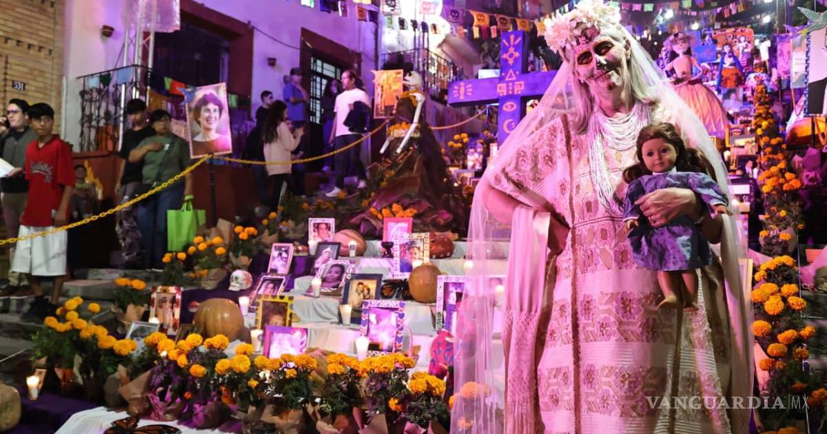 Altares monumentales, gastronomía y arte llenan de tradición a Saltillo con Ánimas del Desierto