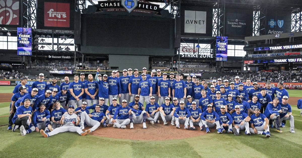 Dodgers de Los Ángeles conquistan el Oeste de la Nacional tras aplastar a Diamondbacks