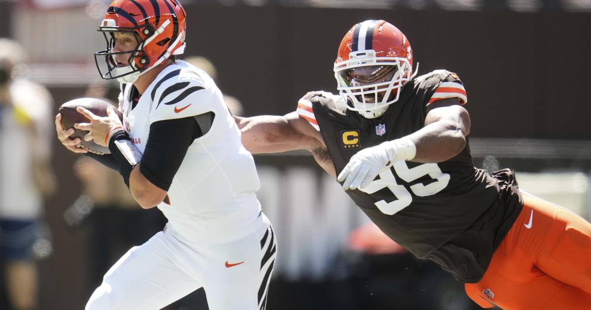 Bengals vencen 17-16 a Browns con Burrow como protagonista