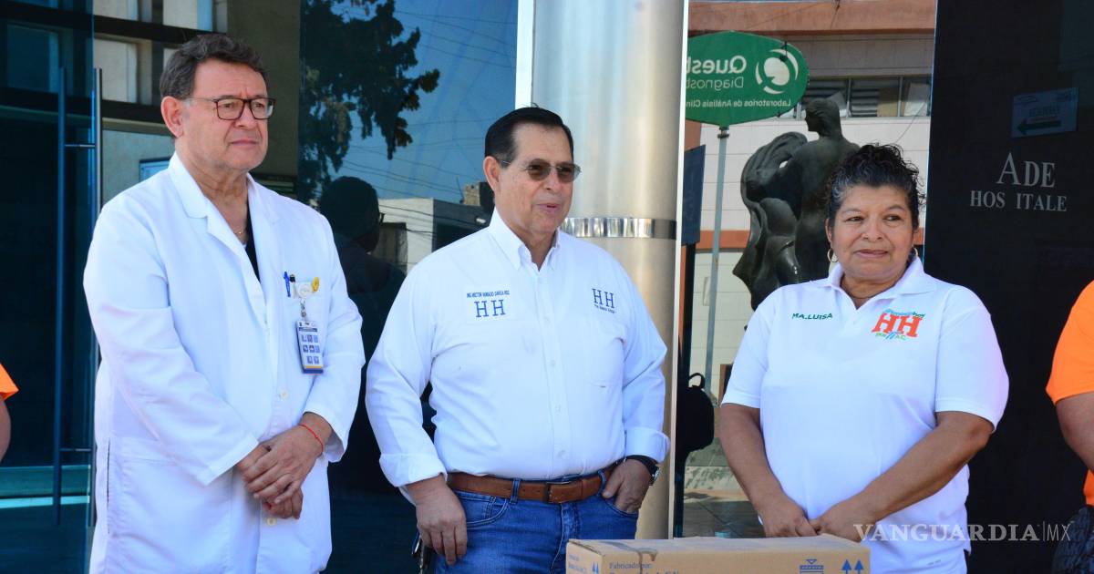 Donan 192 bolsas de diálisis al Hospital Universitario de Saltillo