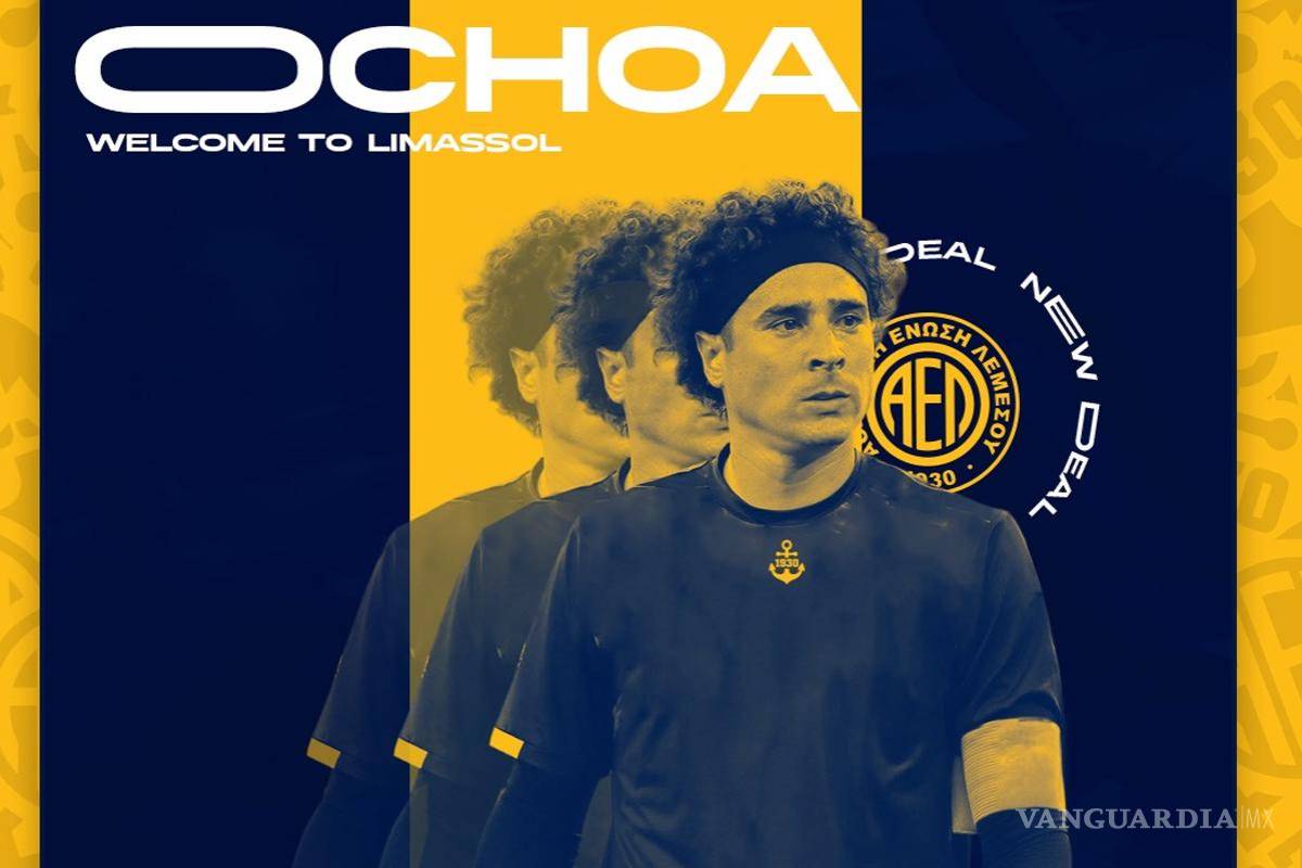 ¡Memo Ochoa ya tiene equipo y se acerca a su sexto Mundial!... AEL Limassol, de la Primera División de Chipre su nueva casa