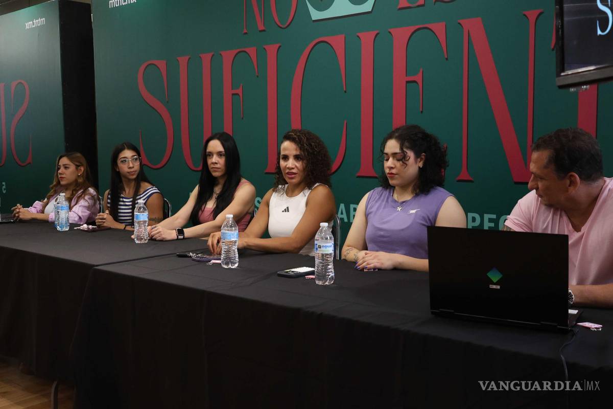 $!Ariana Cepeda, fronterista y bicampeona panamericana, durante su presentación en el evento de lanzamiento de la campaña “No es suficiente” en MTNT Gym.