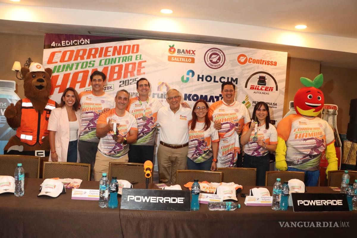 Cuarta edición de ‘Corriendo Juntos contra el Hambre 2025’ buscará reunir a mil corredores en Saltillo