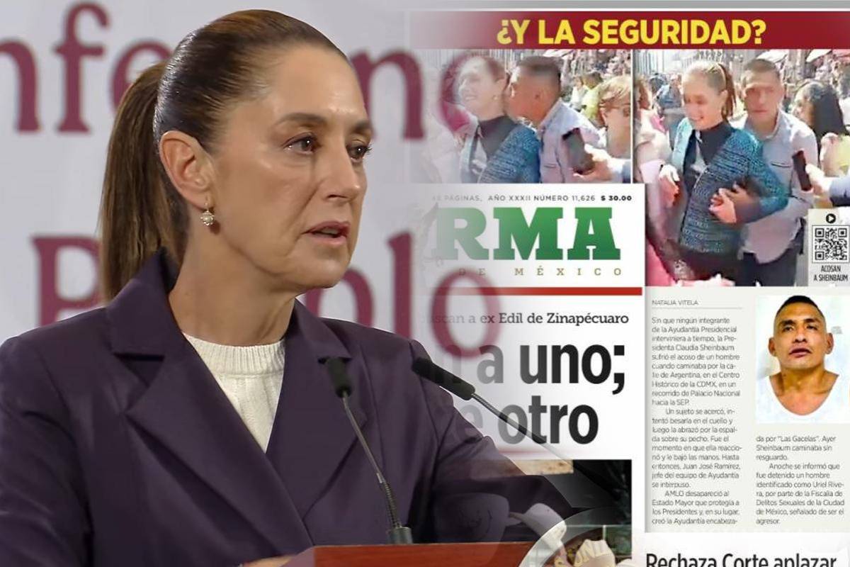 Sheinbaum acusa revictimización por parte de Reforma al publicar fotos sobre acoso que sufrió