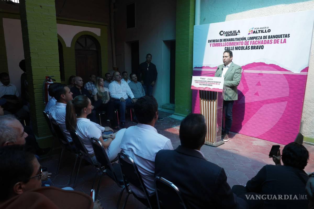 Piso podotáctil y rehabilitación de fachadas en calle Nicolás Bravo fortalecen la inclusión en Saltillo