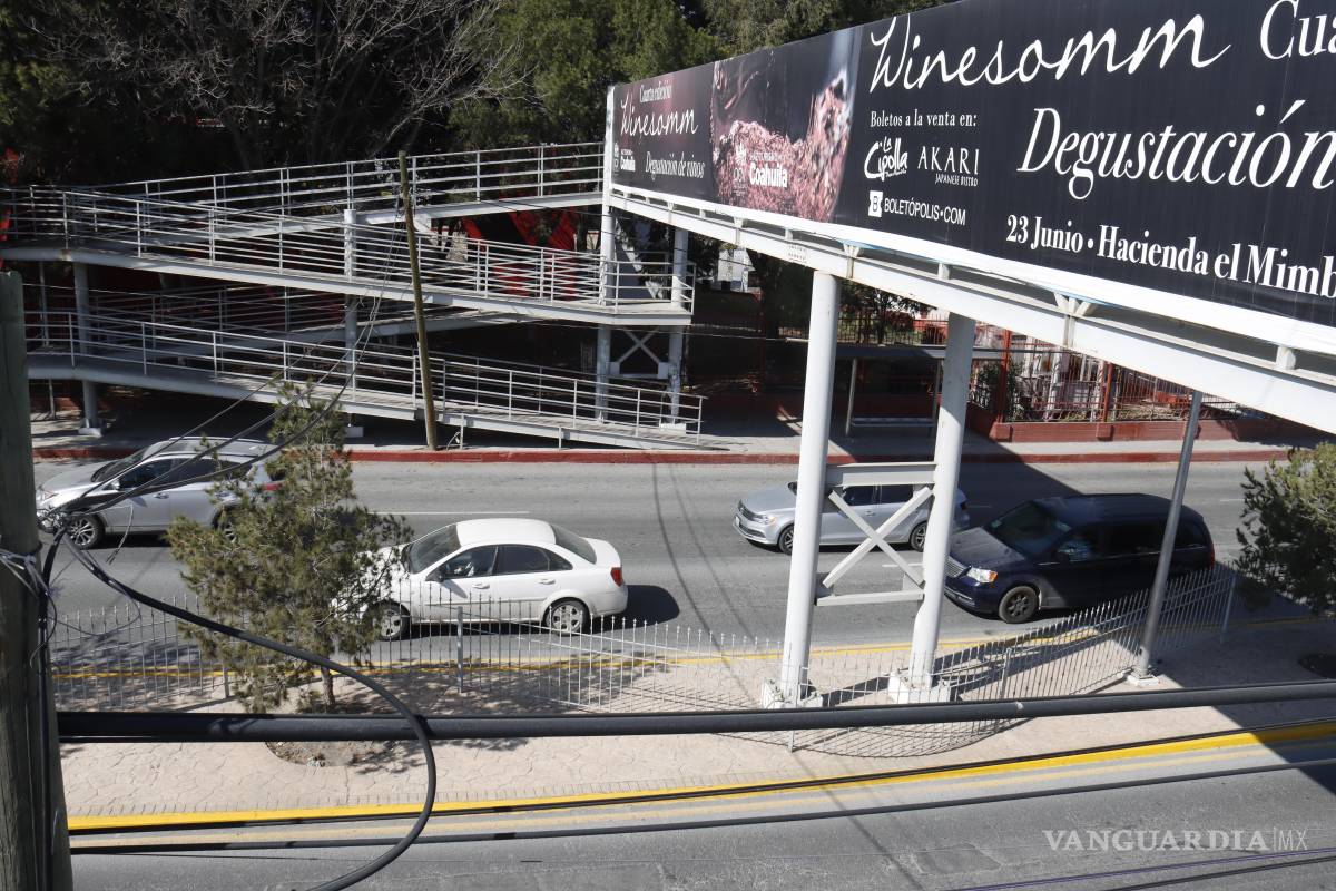 Proyectan hasta 10 puentes peatonales en Saltillo para 2026