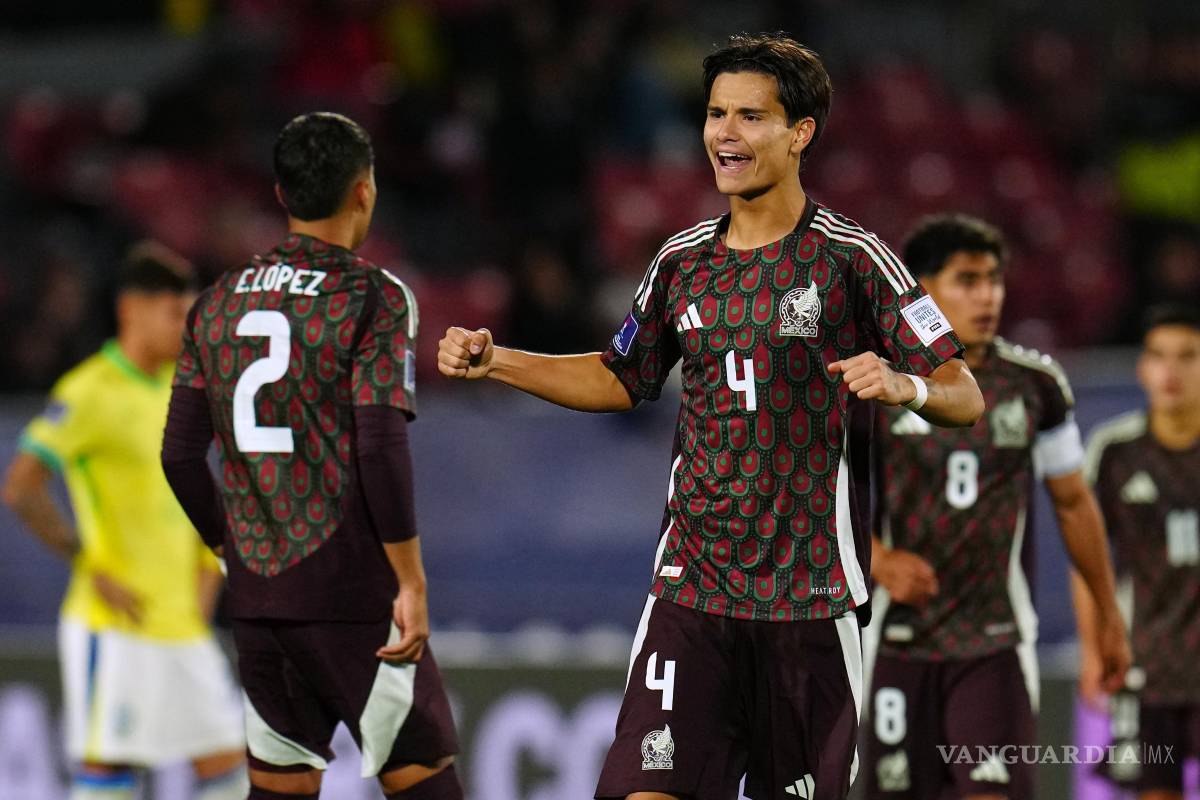 México rescata empate 2-2 ante Brasil en la Copa Mundial Sub-20