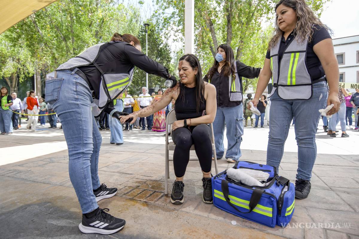 $!Los simulacros refuerzan la cultura de prevención y la capacidad de respuesta ante emergencias en Saltillo.