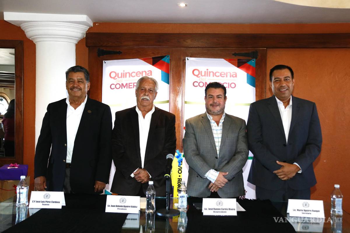 Arranca la LXI Quincena de Comercio en Saltillo; entregarán reconocimientos a tres empresarios