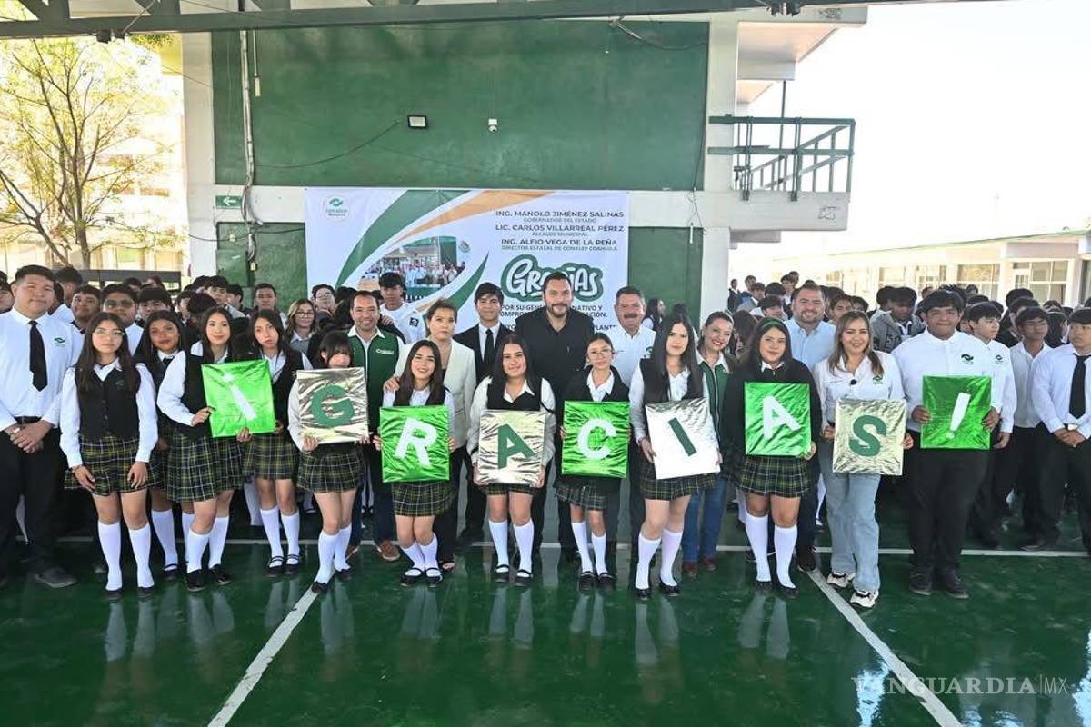 $!Los alumnos del Conalep Monclova agradecieron los apoyos otorgados por la administración municipal.