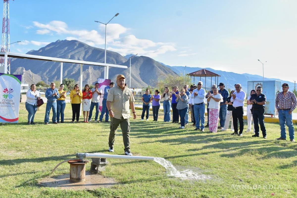 Inauguran dos nuevos pozos de agua en Cuatro Ciénegas