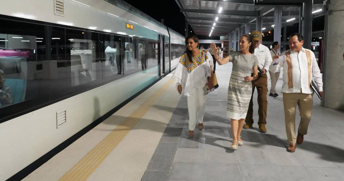 Se puede decir... Que Claudia Sheinbaum tiene ‘trenitis’