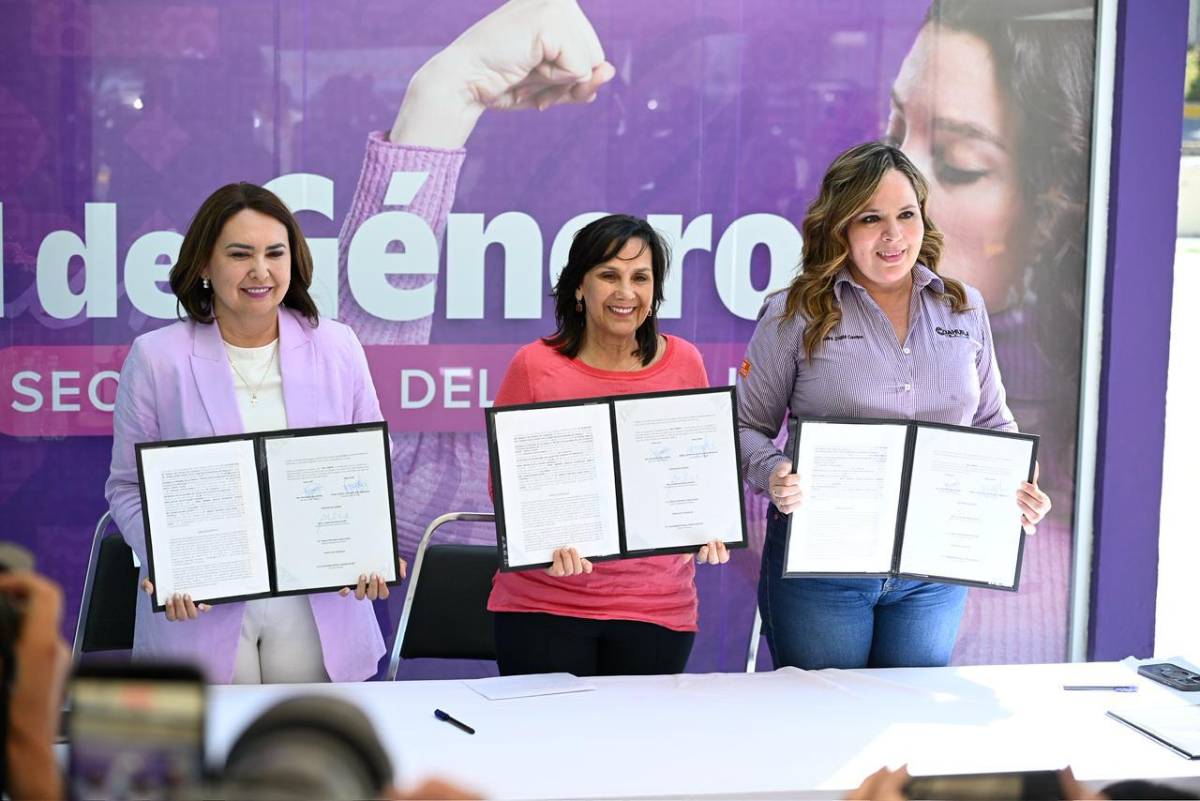$!Autoridades firmaron un convenio de colaboración para fortalecer la atención y capacitación de mujeres en Coahuila.