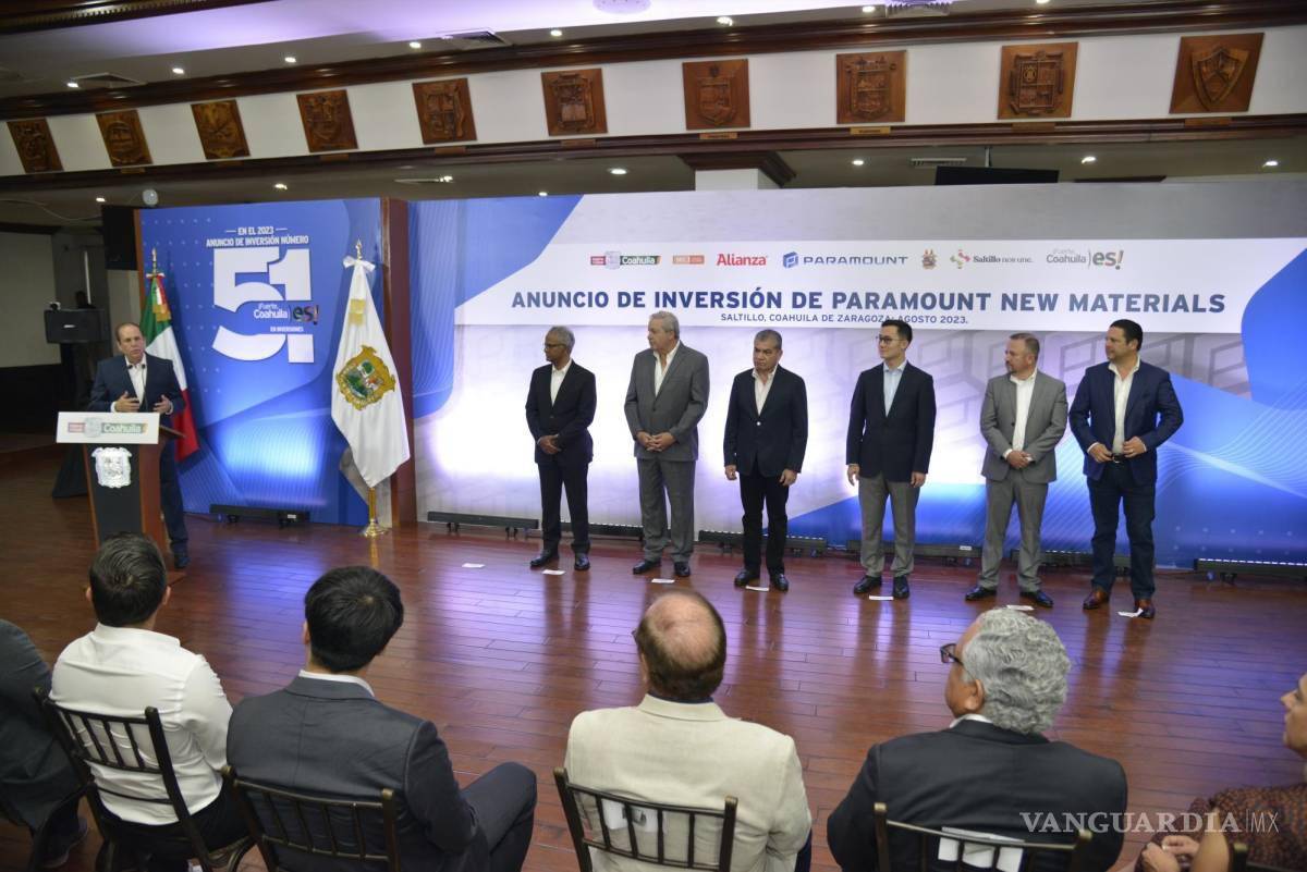 $!Desde agosto del 2023 se hizo el anuncio oficial de la inversión de Paramount New Materials.