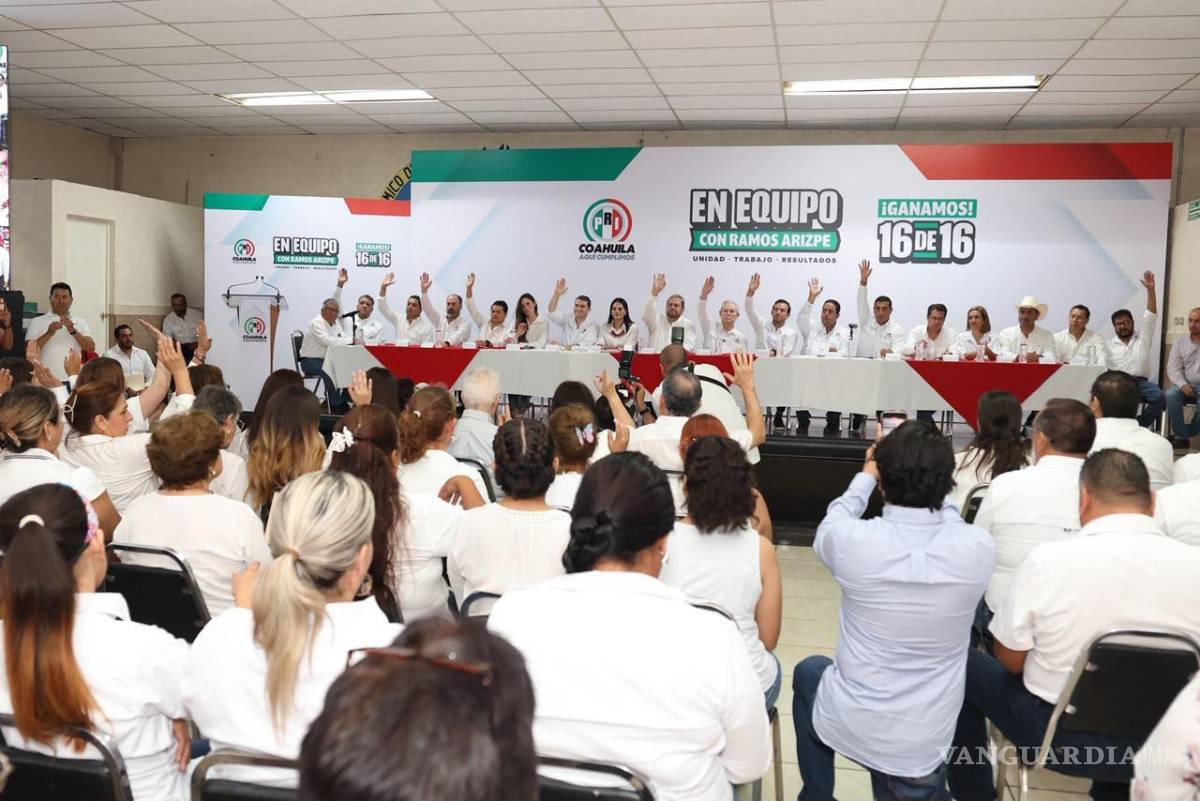 $!El PRI celebró en Ramos Arizpe el Consejo Político Municipal.