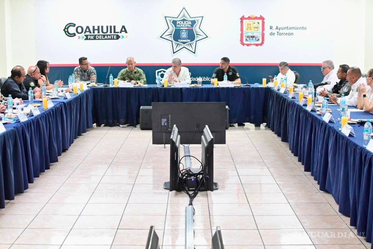 $!El alcalde Miguel Ángel Riquelme encabezó la junta de evaluación de índices delictivos.