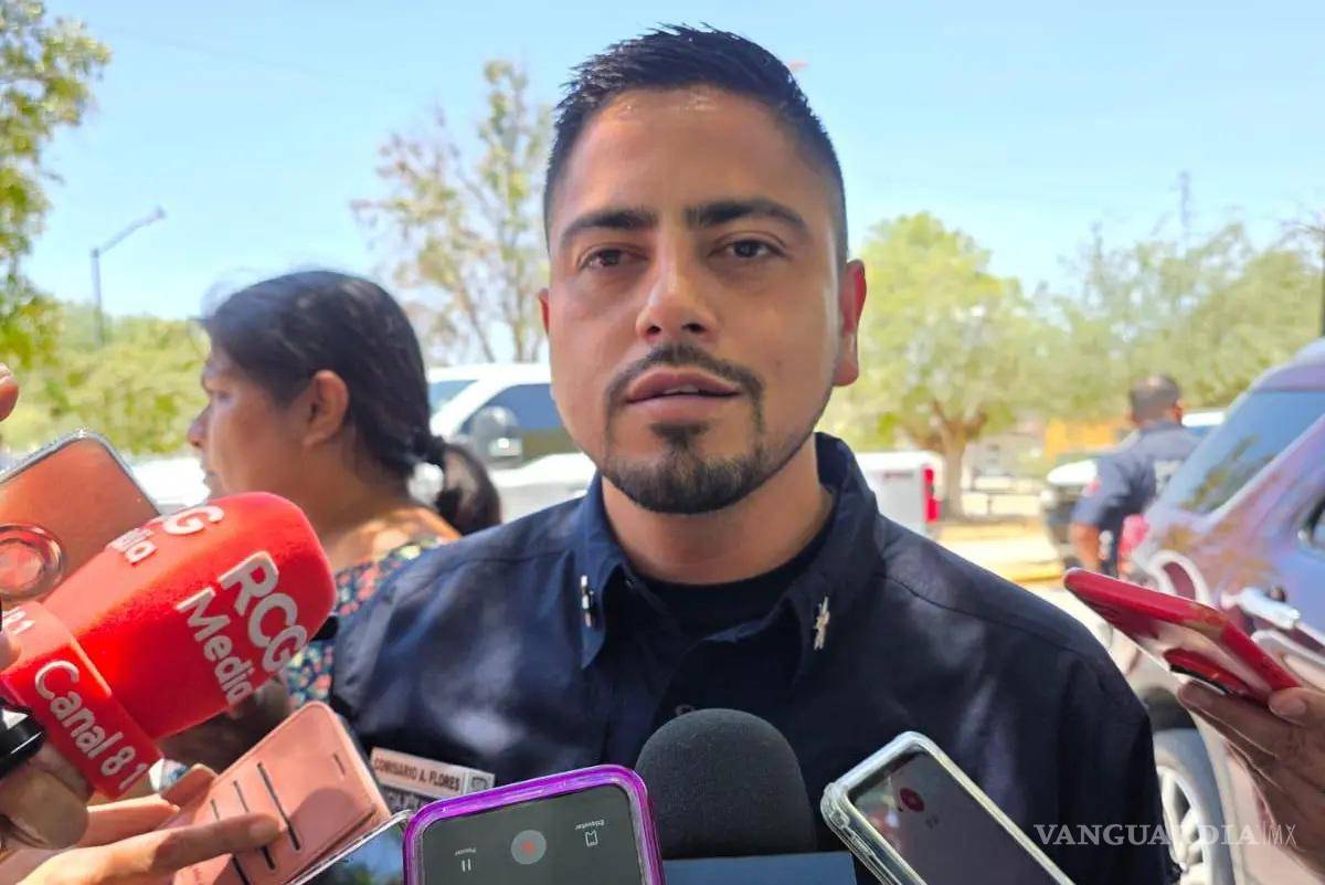 $!El Comisario Alfredo Flores Originales, titular de la Dirección de Seguridad Pública Municipal, habló del operativo.