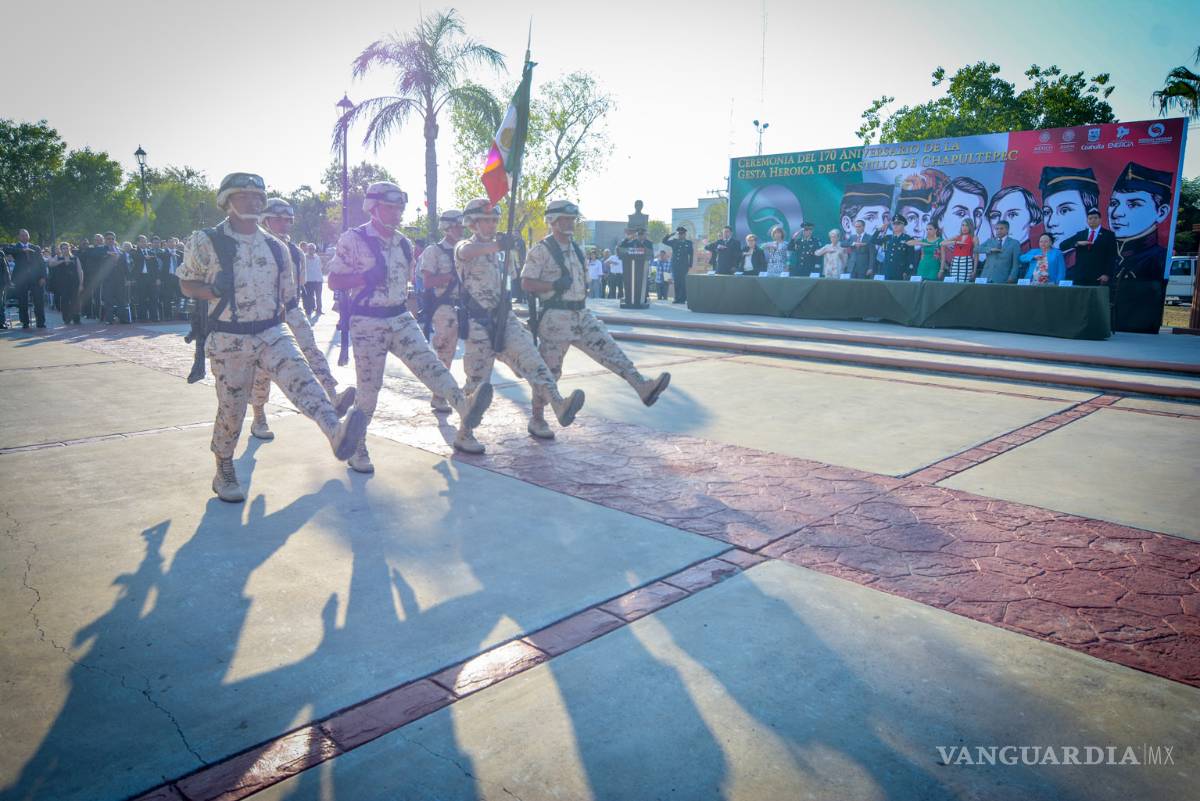 $!Conmemoran Aniversario de la "Gesta Heroica Chapultepec" en Piedras Negras