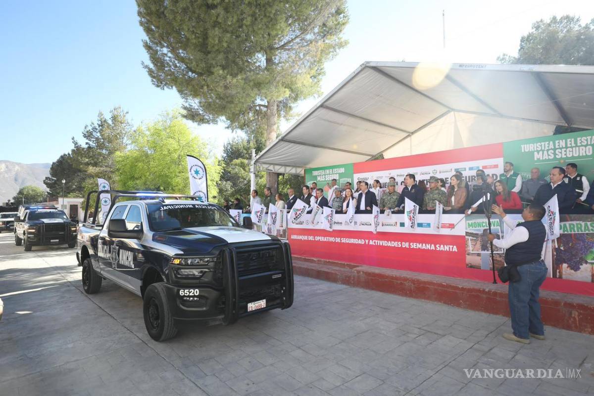 $!Activa Coahuila operativo de seguridad con más de 10 mil elementos; dan banderazo en Arteaga