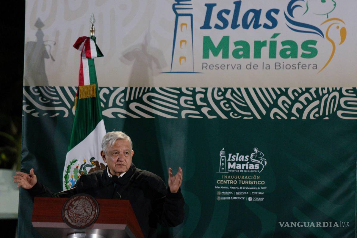 $!Andrés Manuel López Obrador, presidente de México, encabezó la inauguración de la Reserva de la Biósfera de Islas Marías.