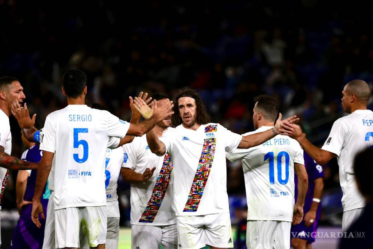 $!México y el Equipo Internacional ofrecieron un partido lleno de goles, recuerdos y momentos técnicos en el Estadio BBVA de Monterrey