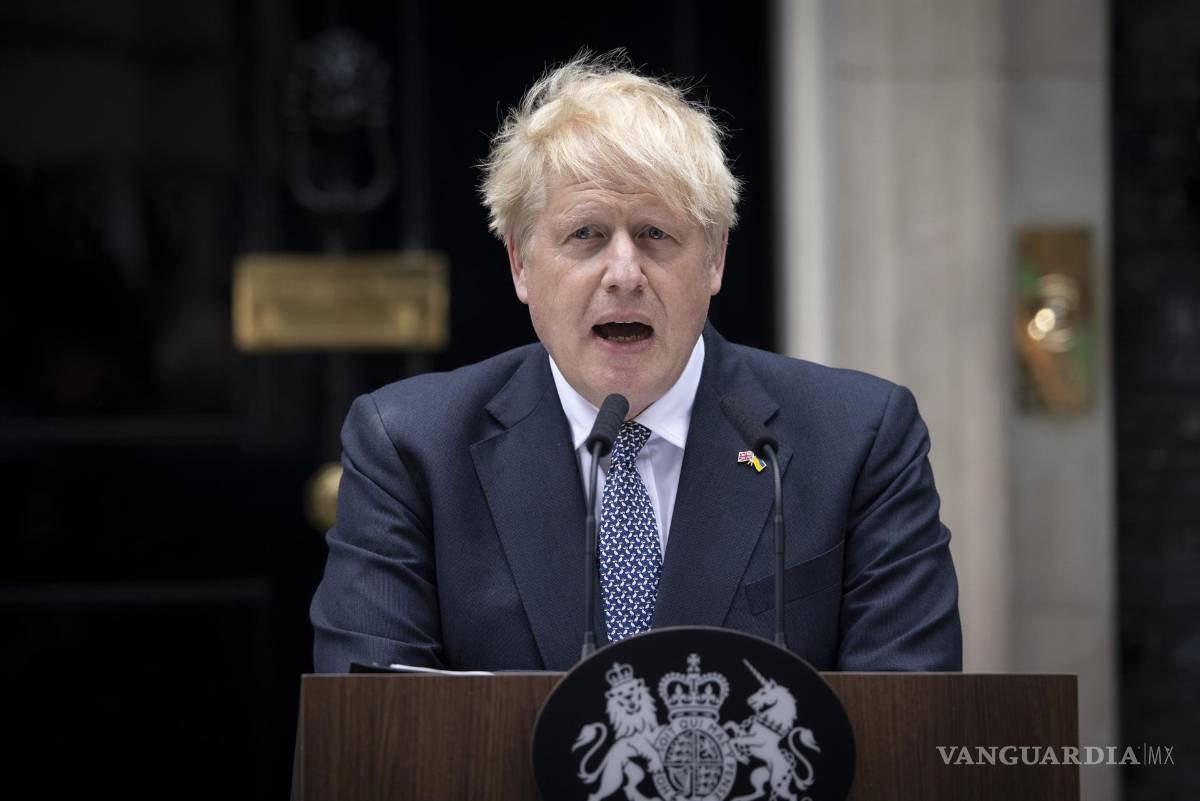 $!El Primer Ministro británico, Boris Johnson, anuncia su dimisión como líder del Partido Conservador en Downing Street en Londres, Inglaterra.
