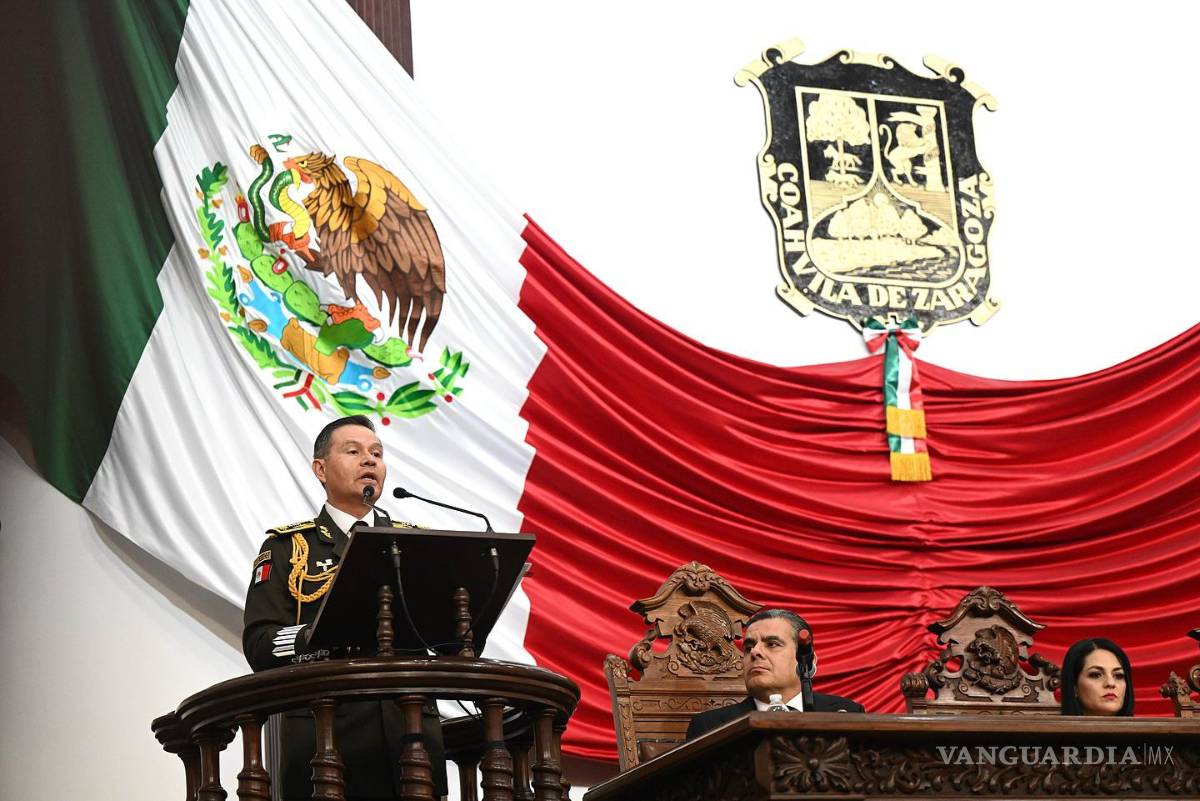 $!El general Fernando Colchado Gómez subrayó que la lealtad del soldado mexicano está puesta en la Constitución y en las leyes.