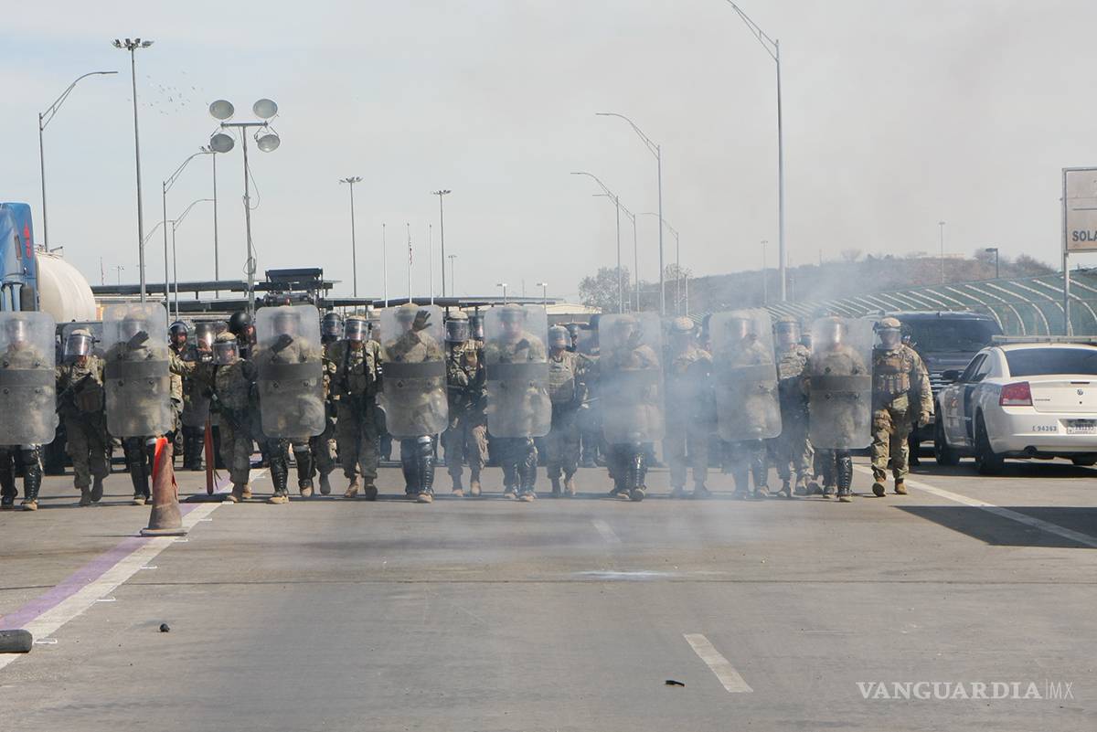 $!Tras declaración de Donald Trump, permanecen simulacros en Puentes Internacionales para contención de migrantes