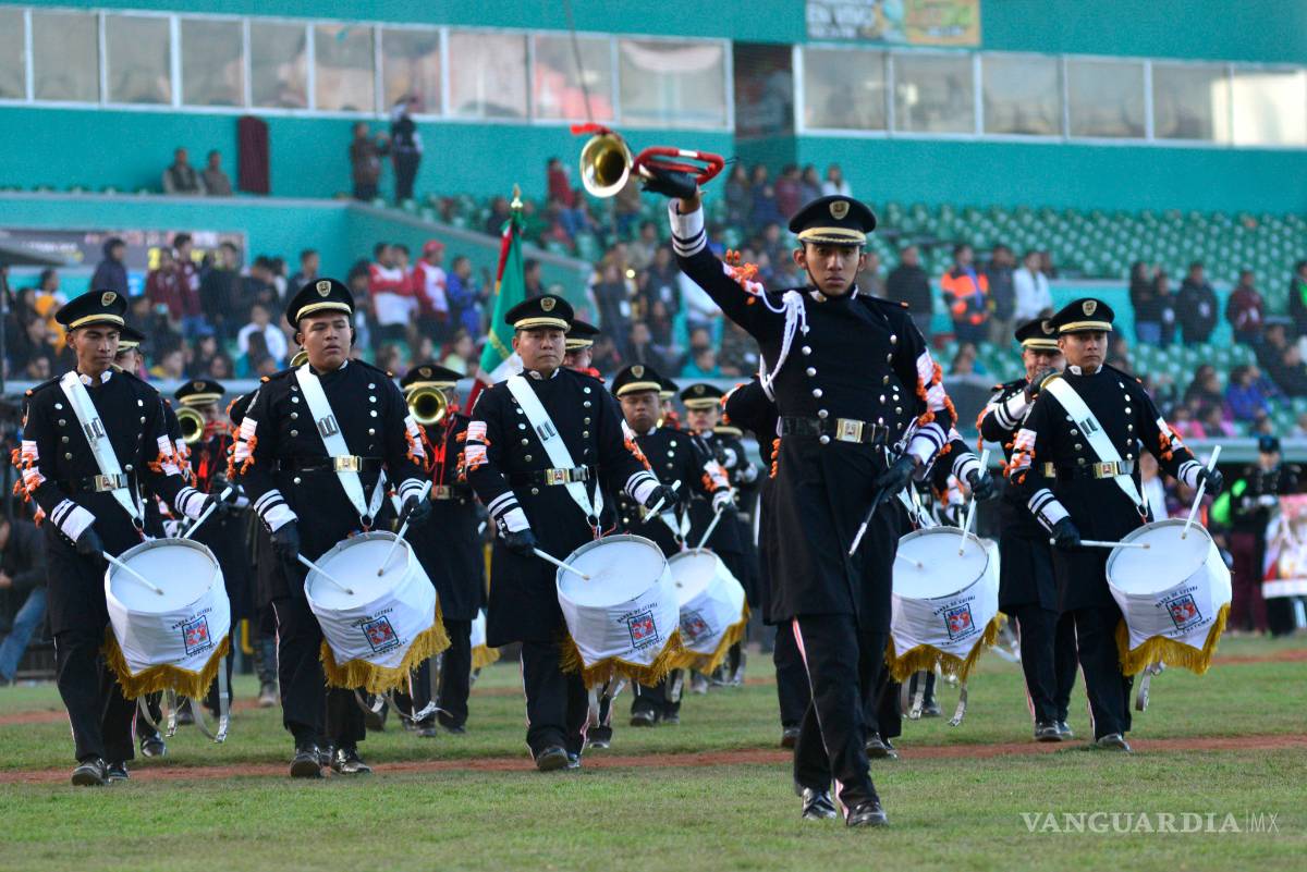 Inauguran en Saltillo 22 Encuentro Nacional de Escoltas y Bandas de Guerra