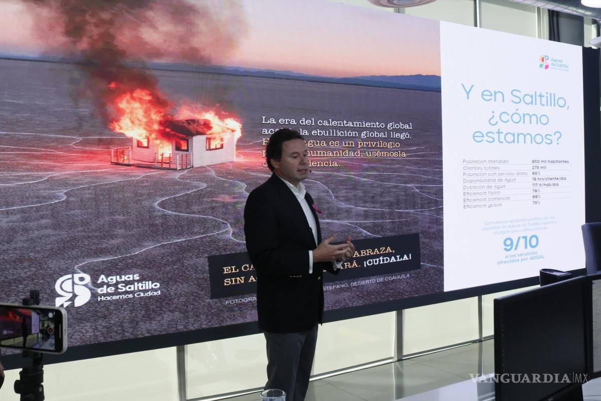 $!Jordi Bosch estará dejando encaminado el plan antisequía que Aguas de Saltillo implementará en los próximos años para garantizar el suministro en la localidad.