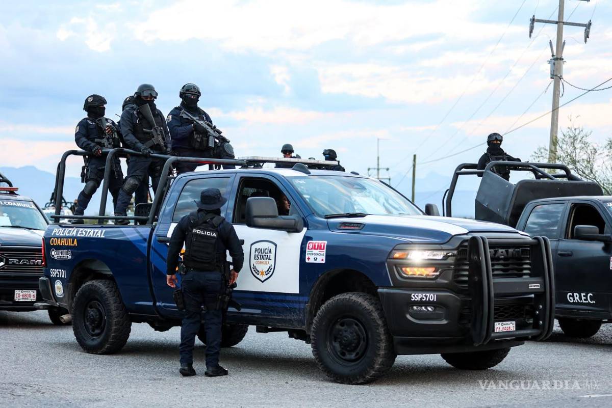$!La Policía Estatal de Coahuila participó en el operativo.