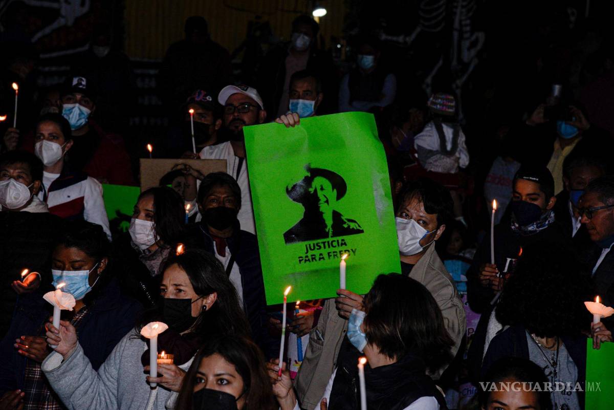 $!28 de noviembre de 2021, San Cristobal de las Casas, Chiapas. A un mes del homicidio del periodista Fredy López Arévalo protestan para exigir resultados.