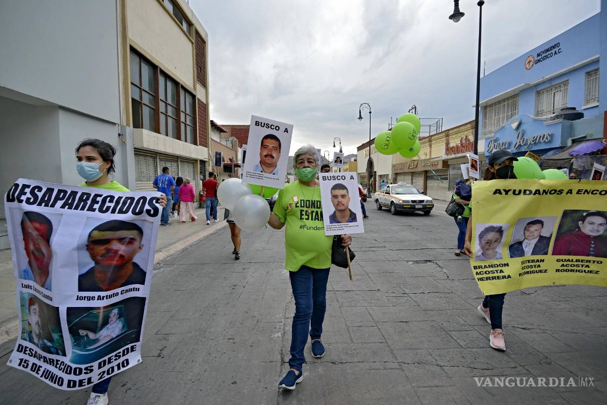 $!En Coahuila existen ocho colectivos de familiares de desaparecidos que buscan a las víctimas y realizan acciones de protesta para reclamar la localización de sus hijos, hijas, esposos.
