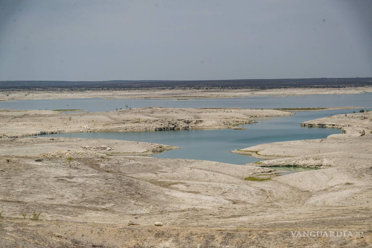 $!﻿La sequía progresiva amenaza con desecar cada vez más la presa binacional catalogada como la mayor en Coahuila.