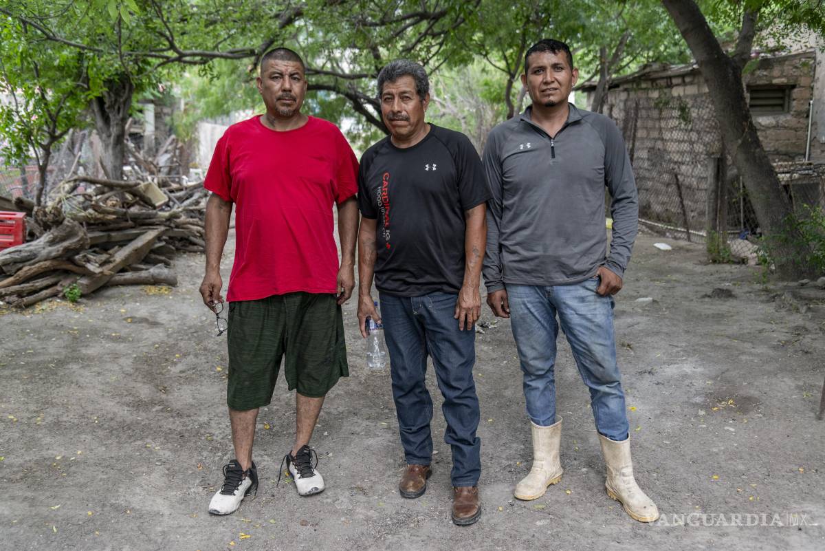 $!Héctor, Fidencio y Alfredo, tres sobrevivientes de la tragedia de El Pinabete que ahora también luchan por justicia.