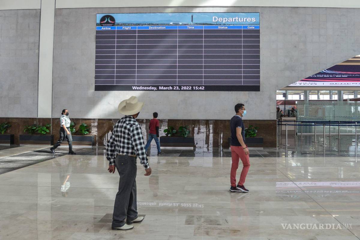 $!Pasajeros en el Aeropuerto Felipe Ángeles (AIFA).