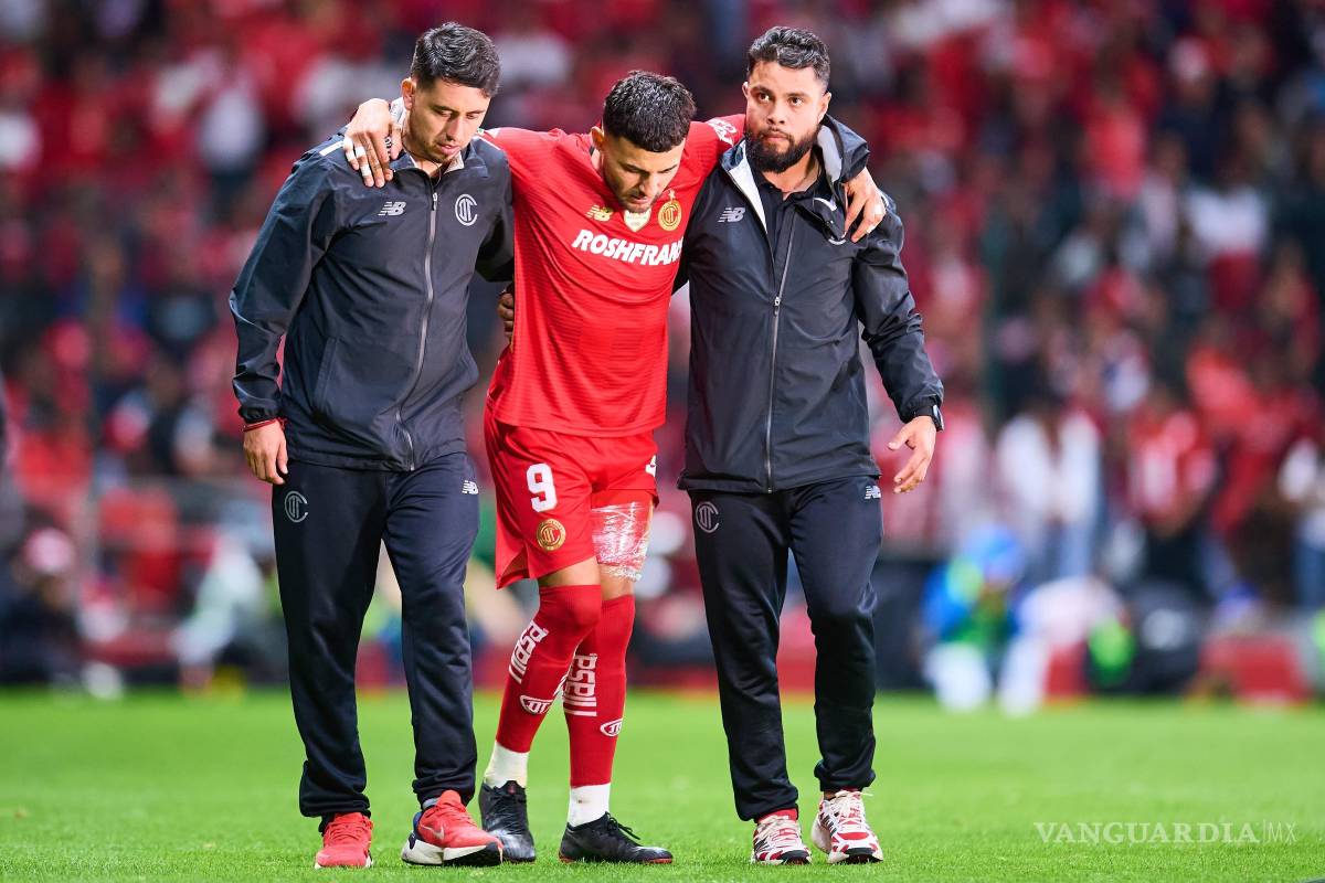 Alexis Vega sufre lesión muscular y preocupa al Toluca rumbo a la Liguilla