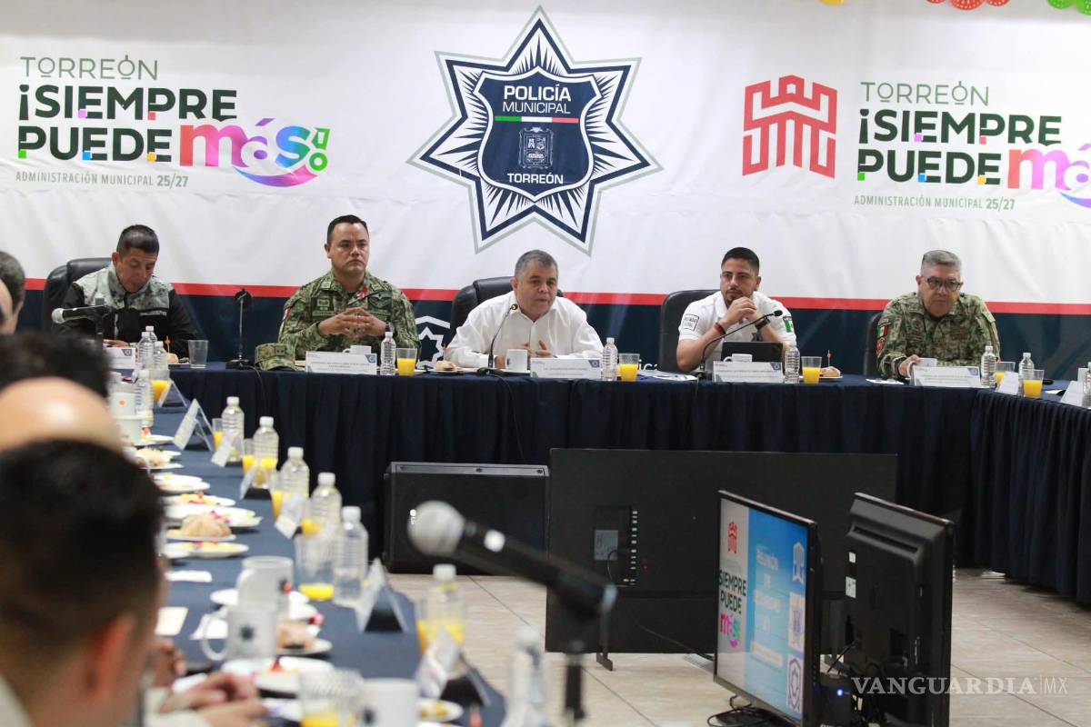 Torreón activa blindaje de seguridad ante próximos eventos masivos