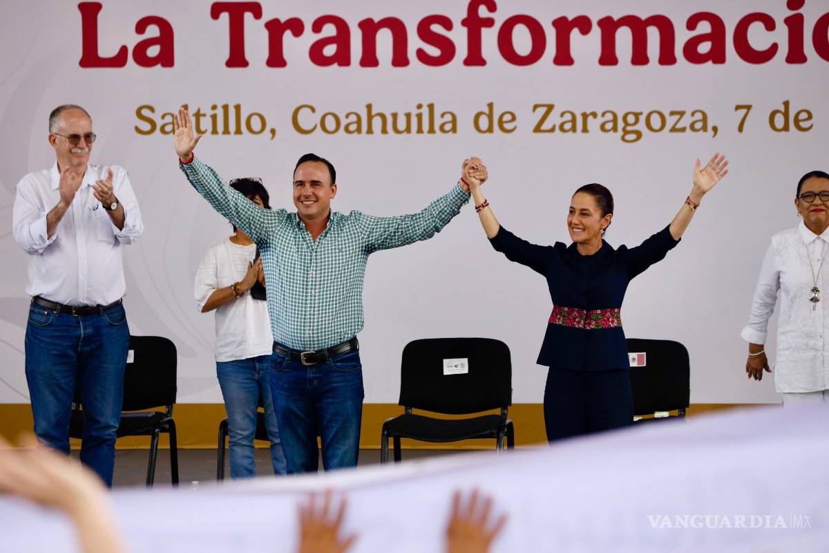 ‘¡Que viva Coahuila!... ¡Que viva la Presidenta!’: gobernador Manolo Jiménez