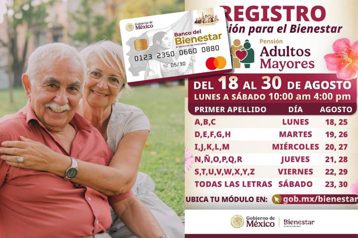 Hoy inicia registro para la Pensión Bienestar Adultos Mayores (Calendario Oficial)