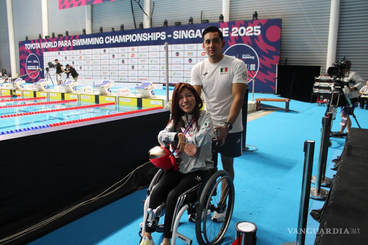 México logra quinta medalla en el Mundial de Para Natación con bronce de Fabiola Ramírez