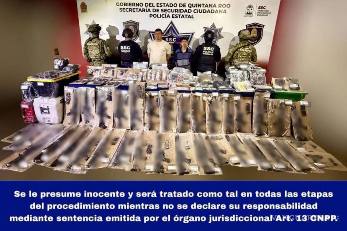 Detienen a dos presuntos operadores logísticos del CJNG en Quintana Roo