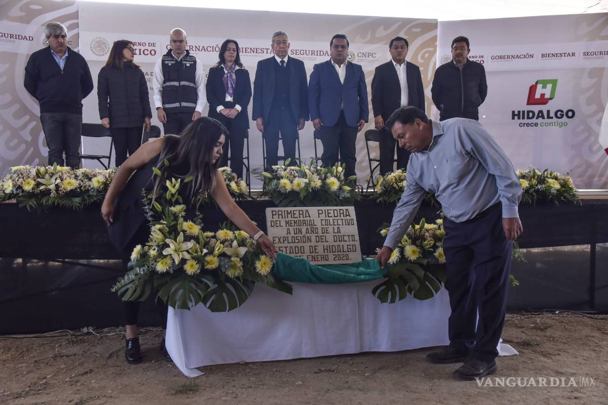 Conmemoran a víctimas de Tlahuelilpan y anuncian inversión