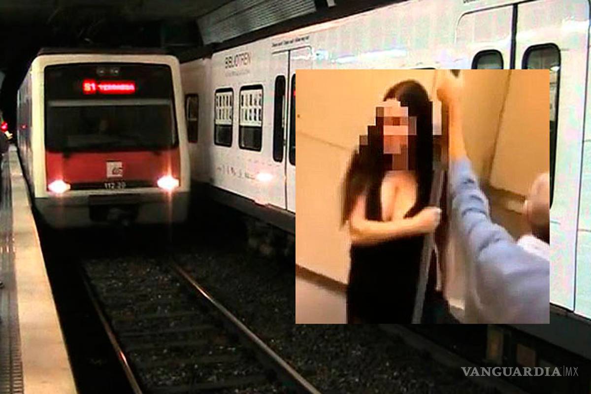 Graban el manoseo que sufre una mujer en tren de Cataluña (video)